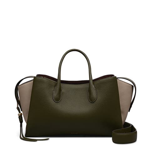 The Romilly Large Ziptop Satchel Bag