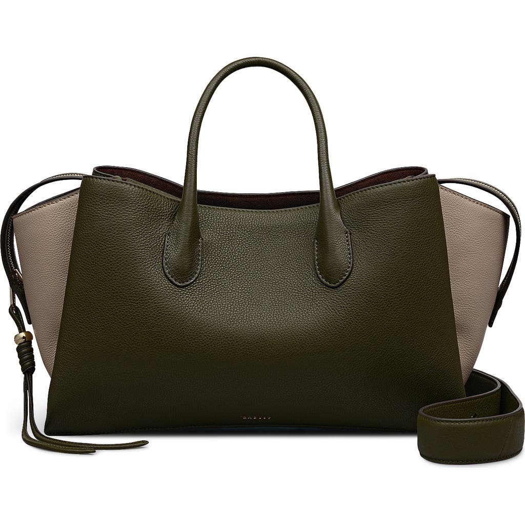 Radley The Romilly Large Ziptop Satchel Bag In Green