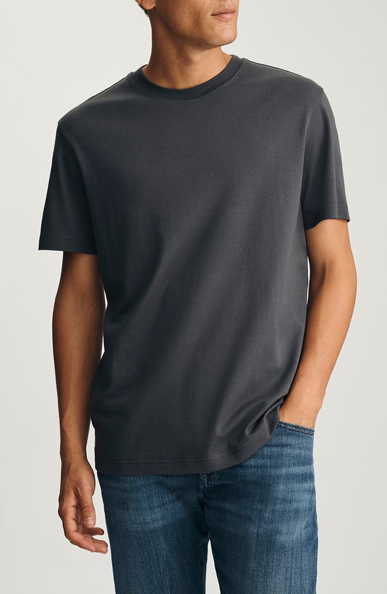 Mavi Jeans Short Sleeve Cotton & Modal T-Shirt, Main, color, Asphalt