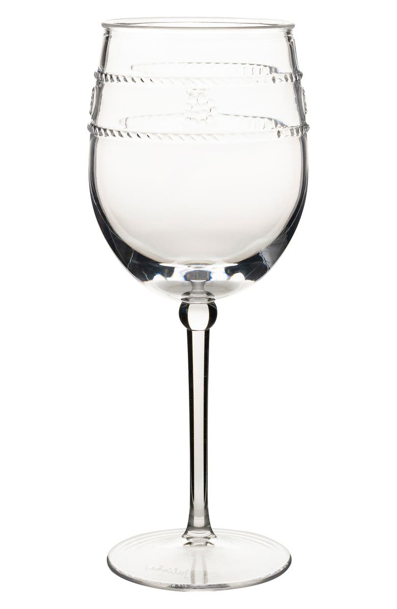 Juliska Isabella Acrylic Wine Glass, Main, color, Clear