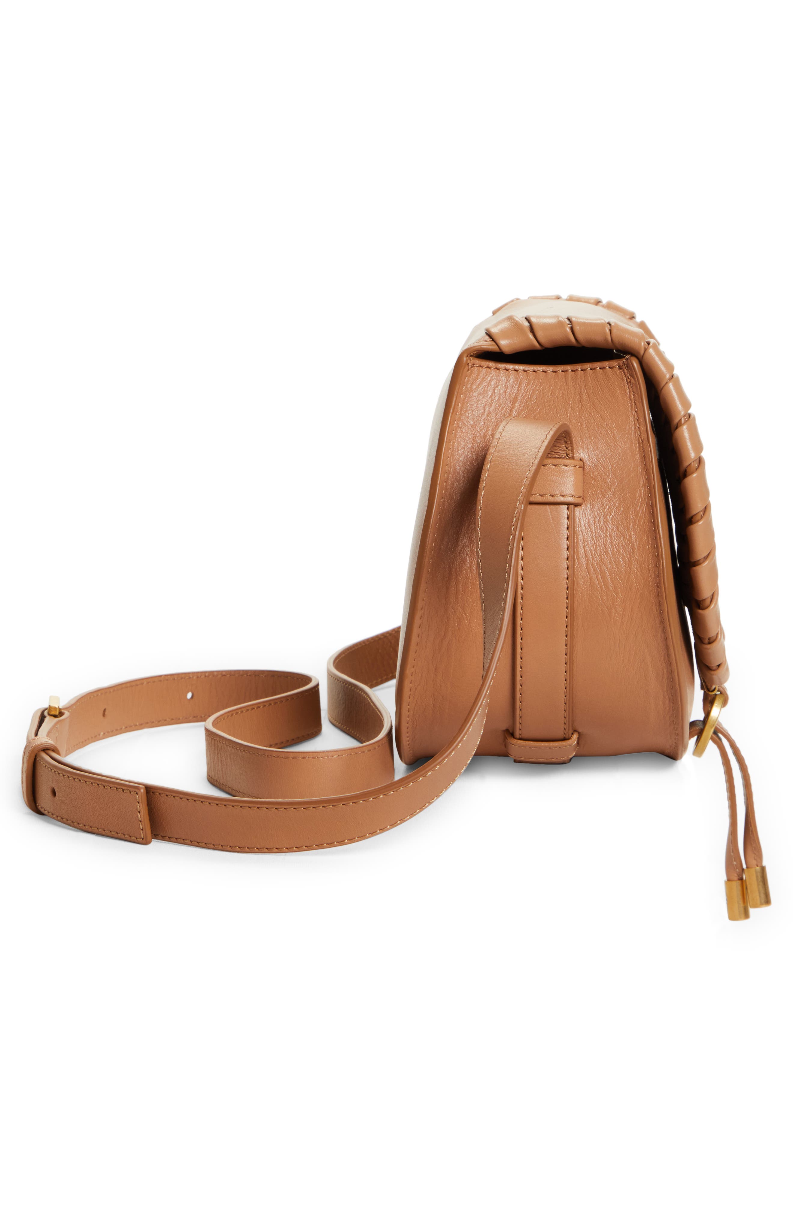 Chloé Marcie Whipstitch Leather Crossbody Bag, Alternate, color, 