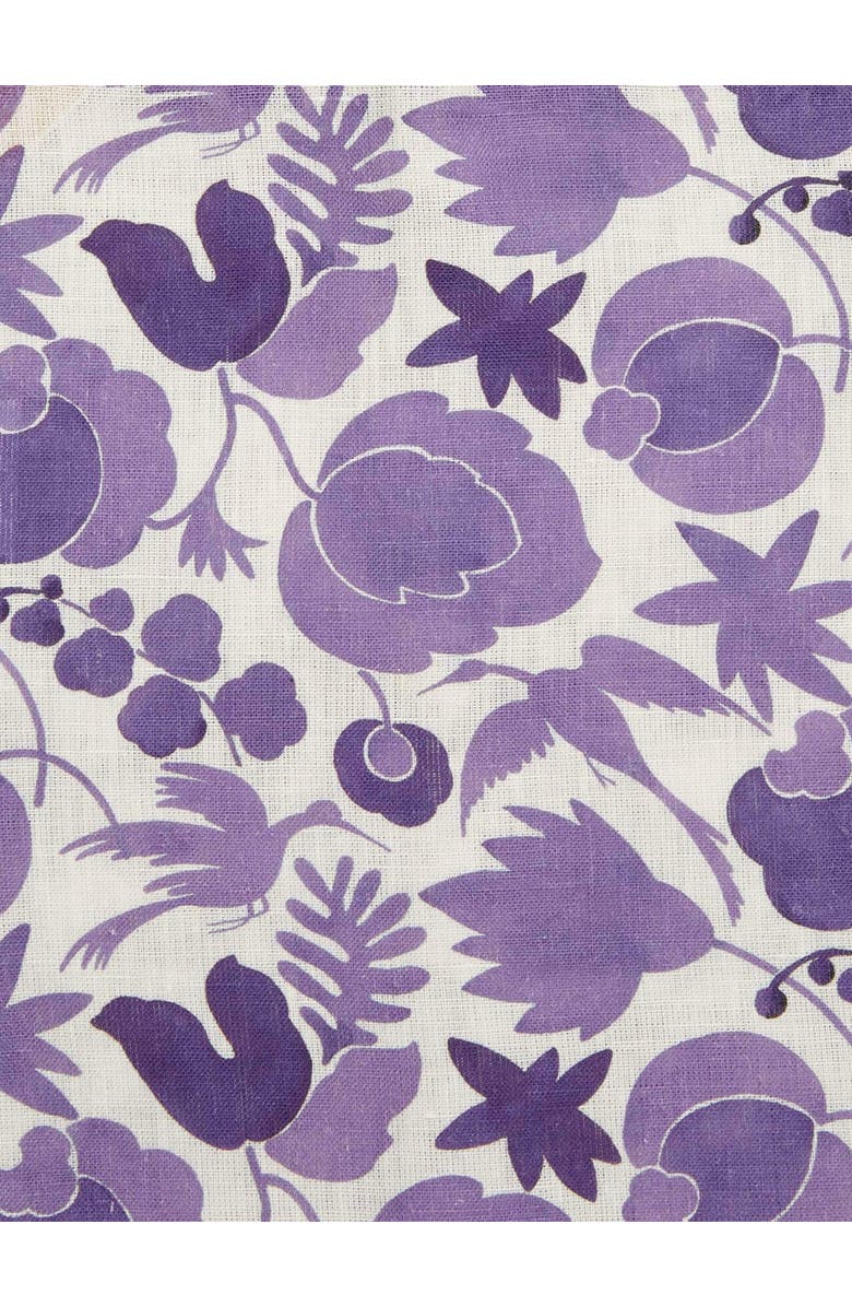 La DoubleJ Large Napkins Set Of 2 (45X45) Wildbird Viola Small Purple, Alternate, color, Wildbird Viola Small Purple