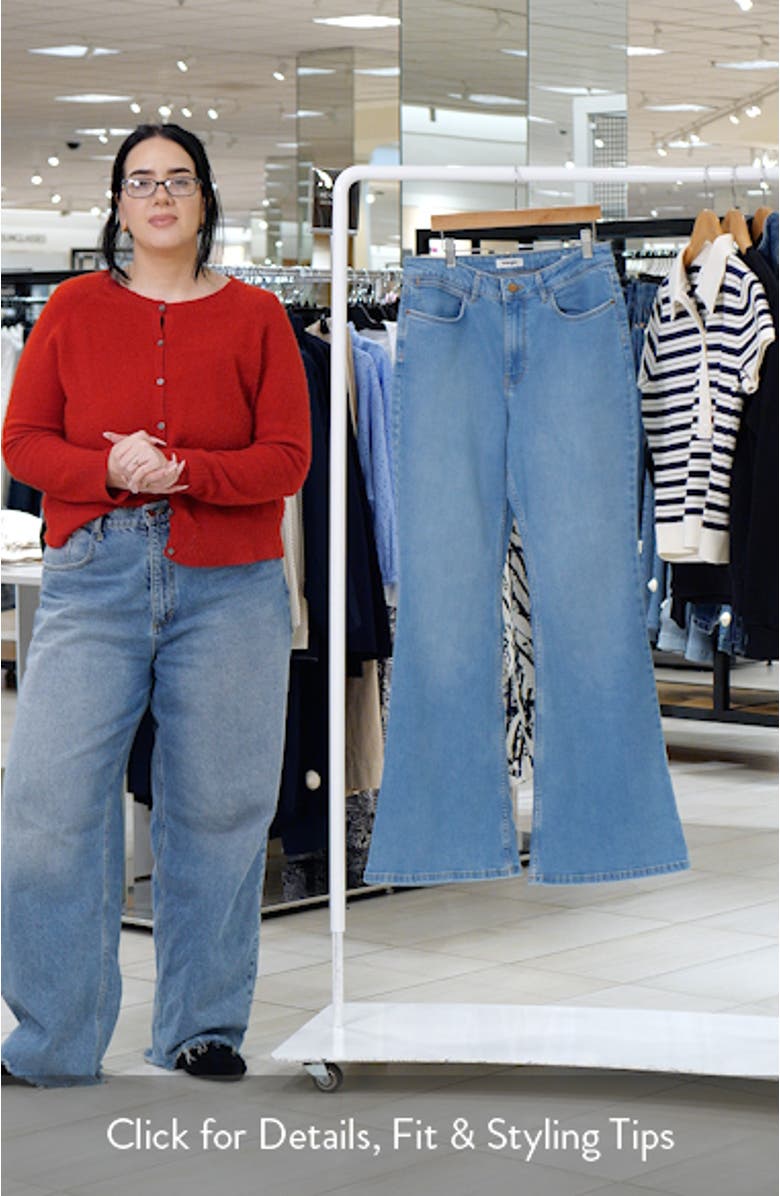 Western High Waist Flare Leg Jeans, sales video thumbnail