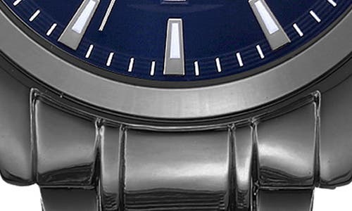 Geoffrey Beene Three Hand Quartz Diamond Diamond Watch, 41mm In Gray