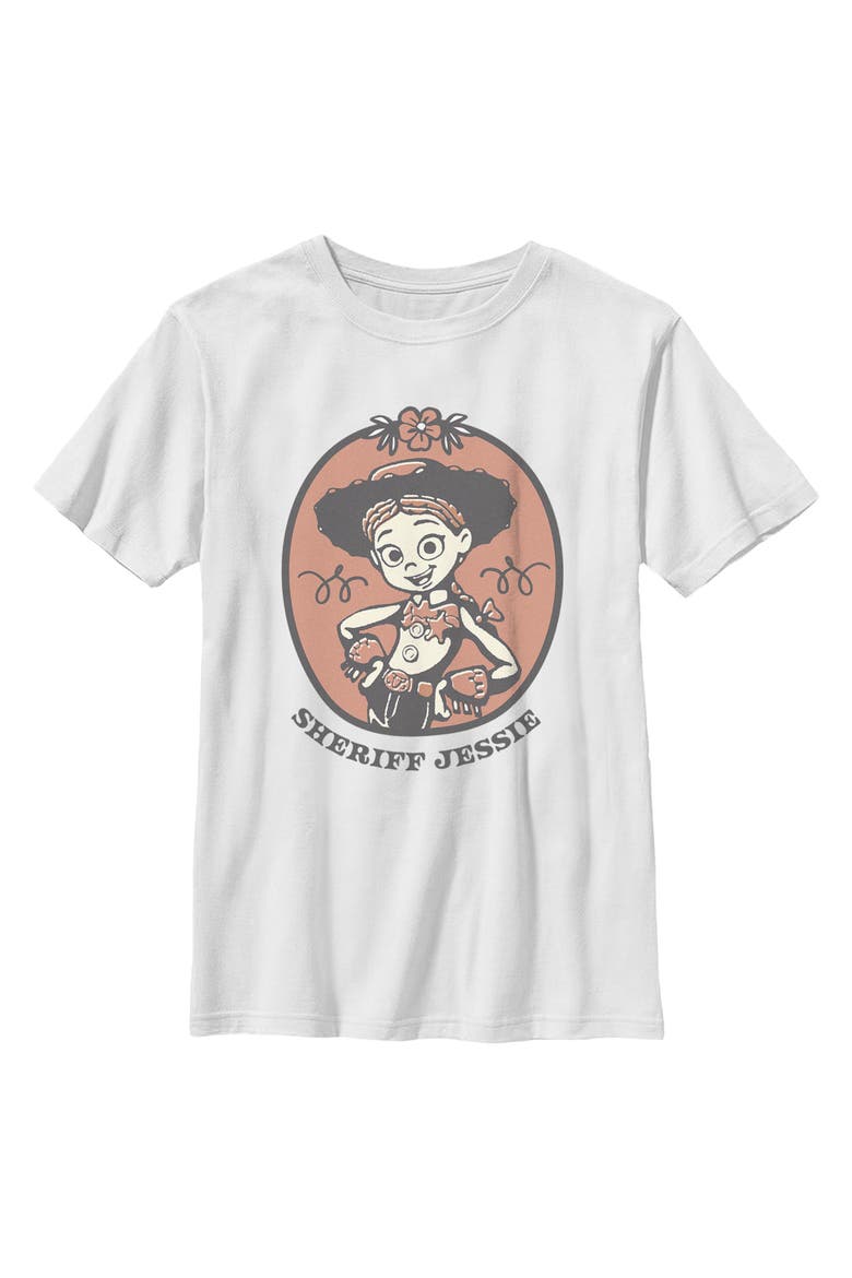 Boy's Toy Story 5 I Am Sheriff Jessie  Graphic T-Shirt, Main, color, White