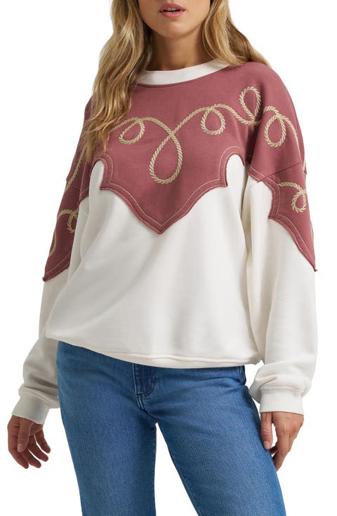 Western Graphic Cotton Sweatshirt