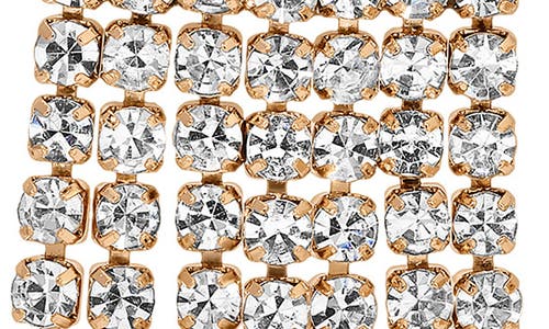 Ettika Crystal Fringe Drop Earrings