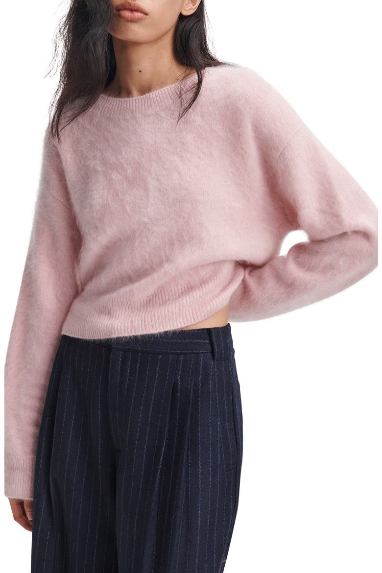 Jada Brushed Cashmere Crewneck Sweater, Main, color, PINK