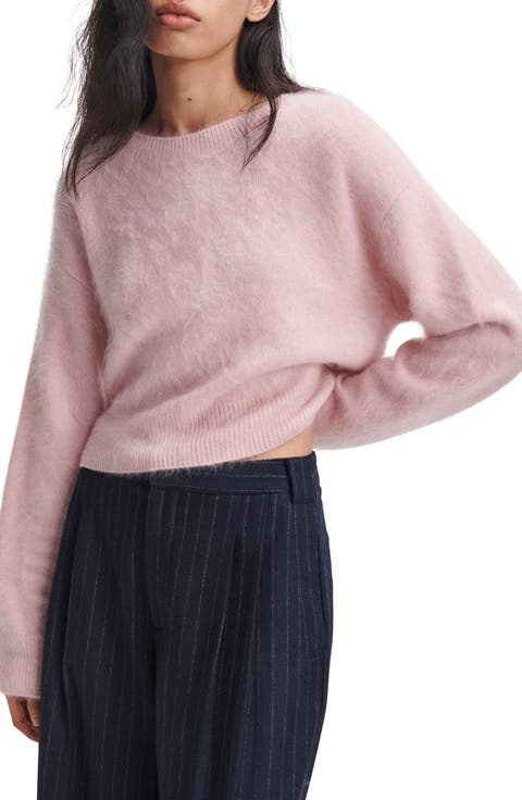 Jada Brushed Cashmere Crewneck Sweater