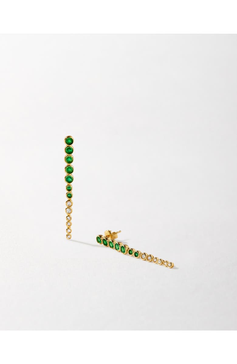 Edge of Ember Serena Tennis Drop Earrings, Alternate, color, Green