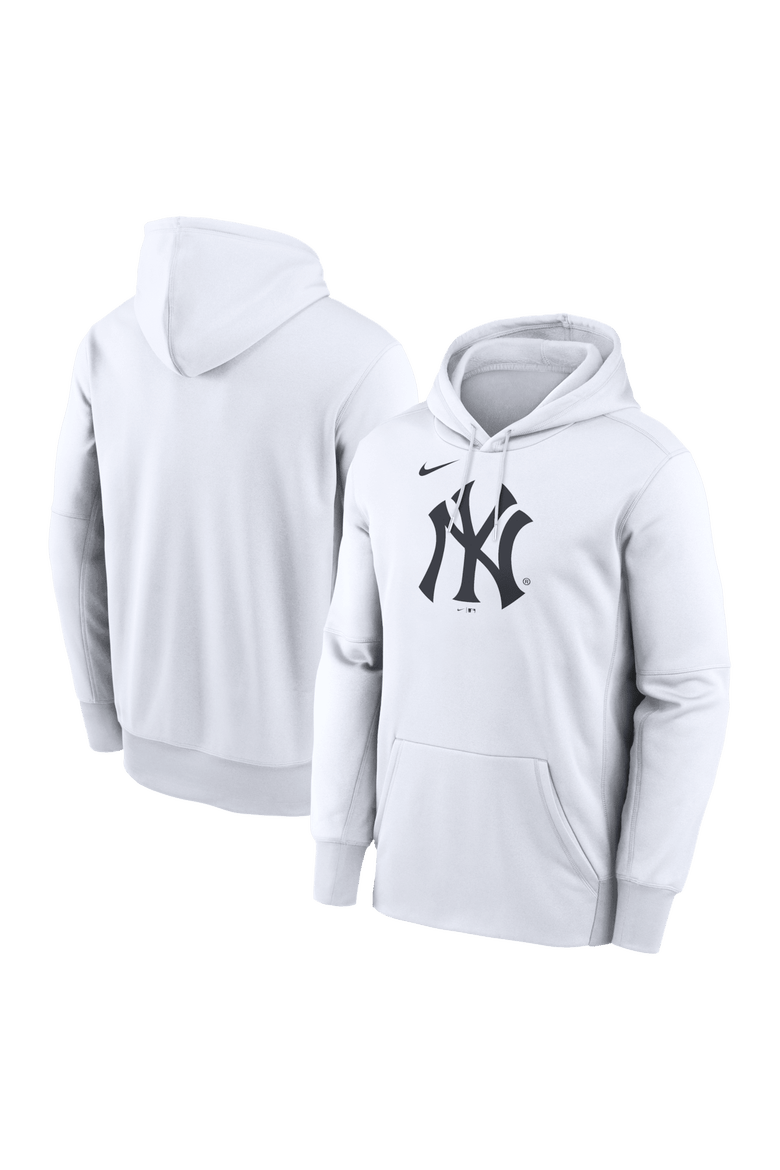 Men's Nike White New York Yankees Logo Club Hoodie, Main, color, White
