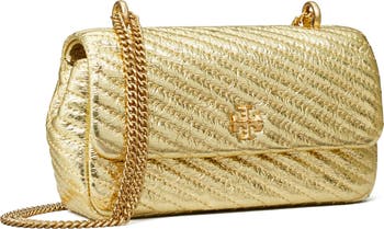 Mini Kira Moto Quilted Metallic Leather Convertible Shoulder Bag