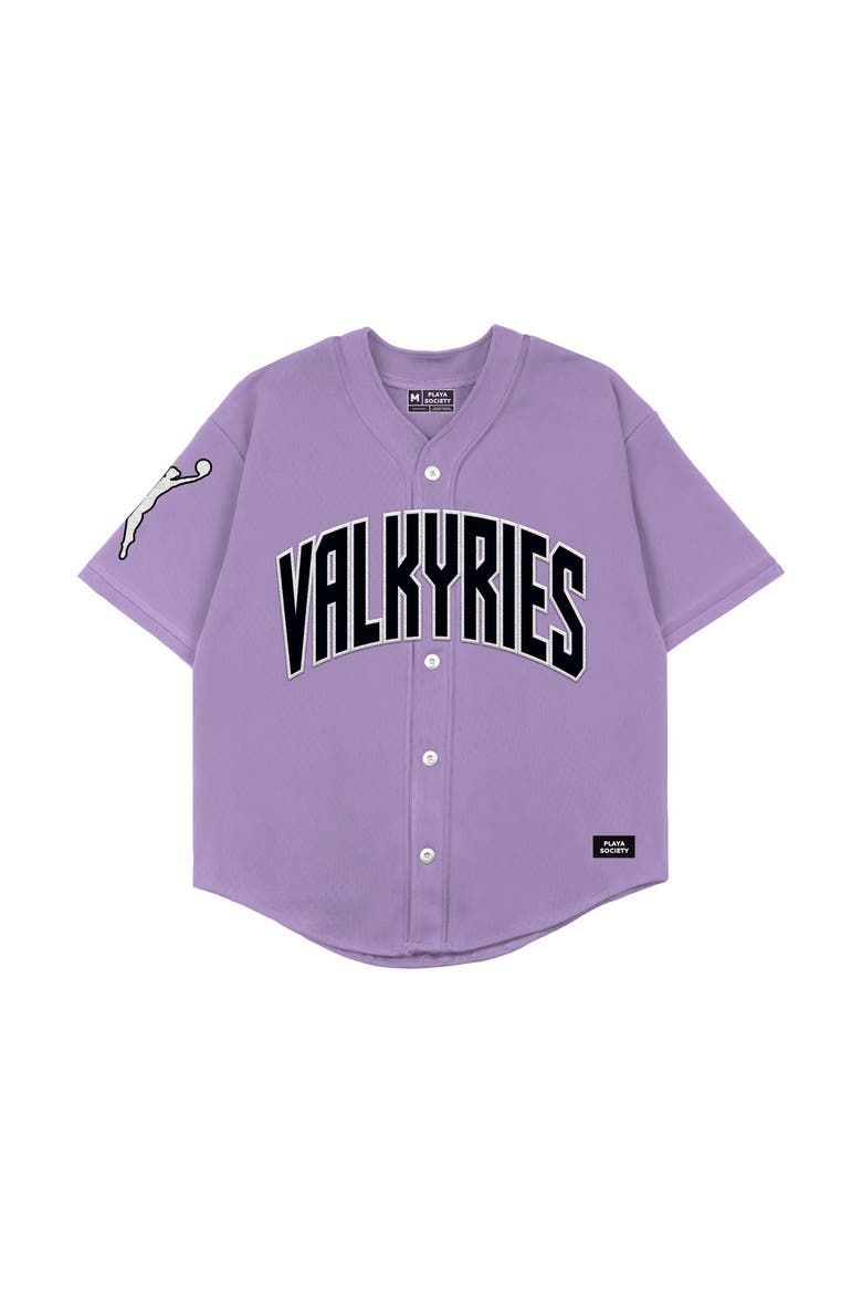 Unisex Playa Society  Purple Golden State Valkyries Baseball Fashion Jersey, Alternate, color, Purple