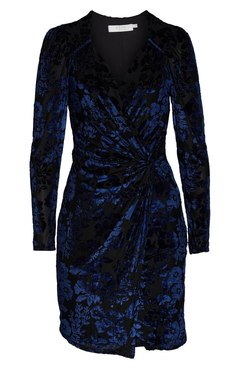 ASTR the Label Faux Wrap Dress, Alternate, color, 