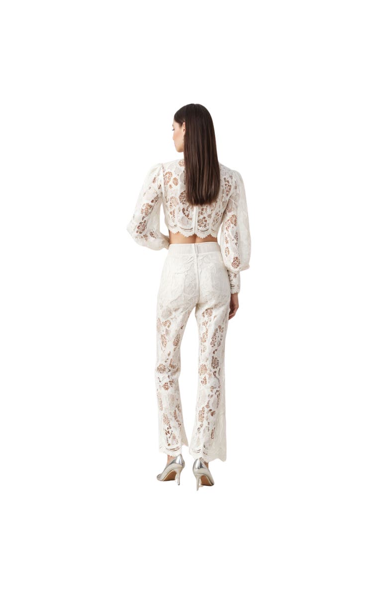 AKALIA Rebecca Guipure Lace Top & Pant Set, Alternate, color, 