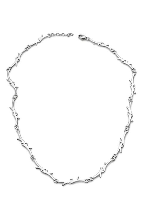Barbed Wire Chain Necklace
