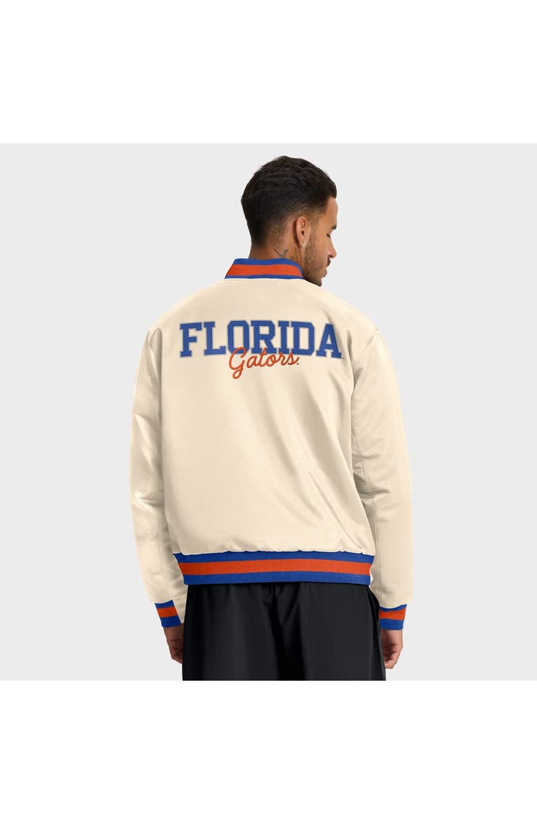 Nike Men's Nike Tan Florida Gators Legacy Full-Snap Bomber Jacket, Alternate, color, Tan