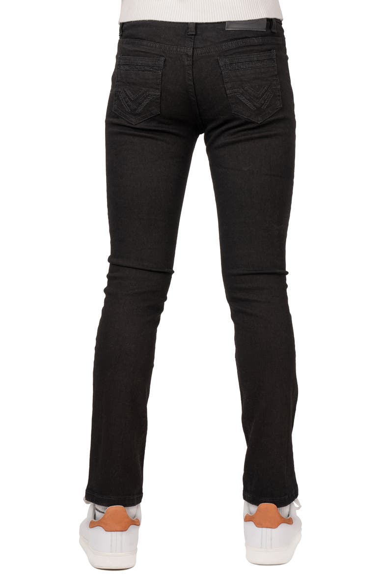 Kids' Stretch Cotton Skinny Jeans, Alternate, color, BLACK