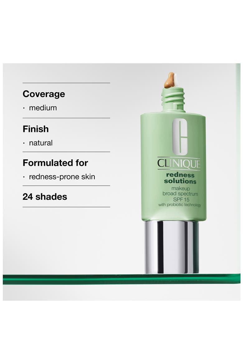 Redness Solutions Makeup Foundation Broad Spectrum SPF 15 with Probiotic Technology, Alternate, color, CALMING HONEY