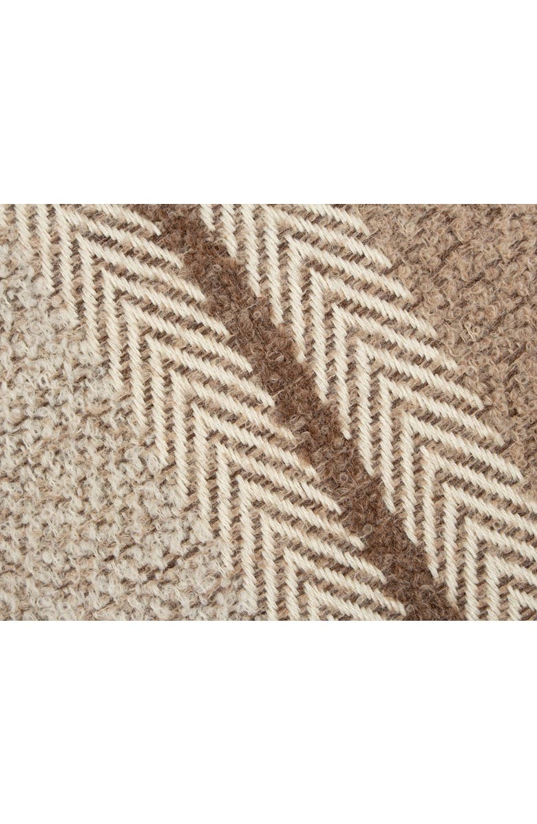 Allpa Handwoven Boucle Alpaca Pillow Cover, Alternate, color, Brown