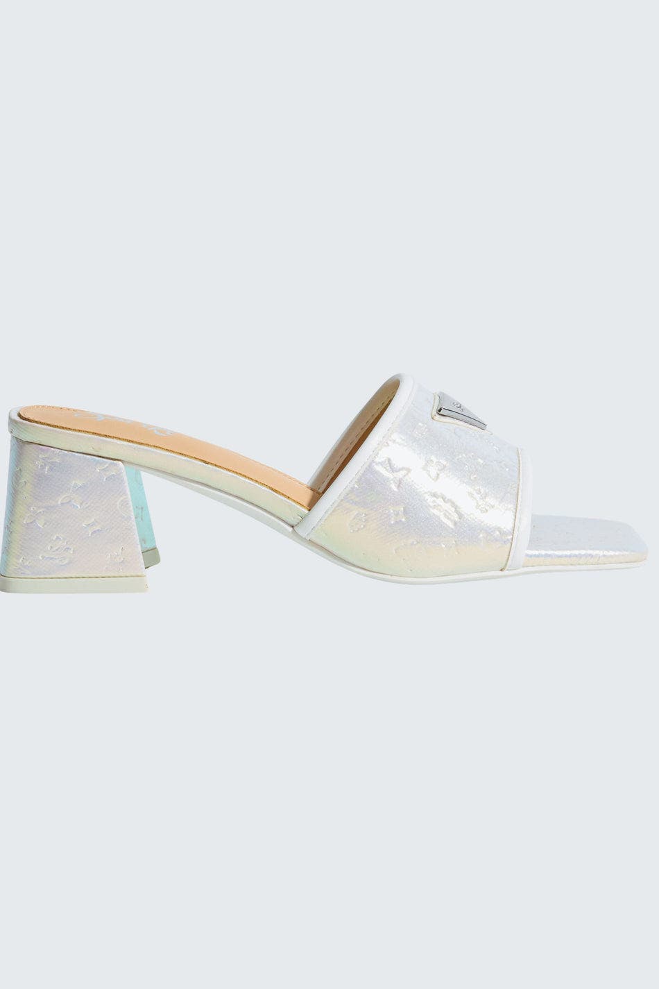 SPARKL Monogram Heel, Alternate, color, White