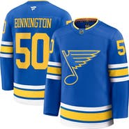 FANATICS Men's Fanatics Jordan Binnington Blue St. Louis Blues Home Premium Player Jersey