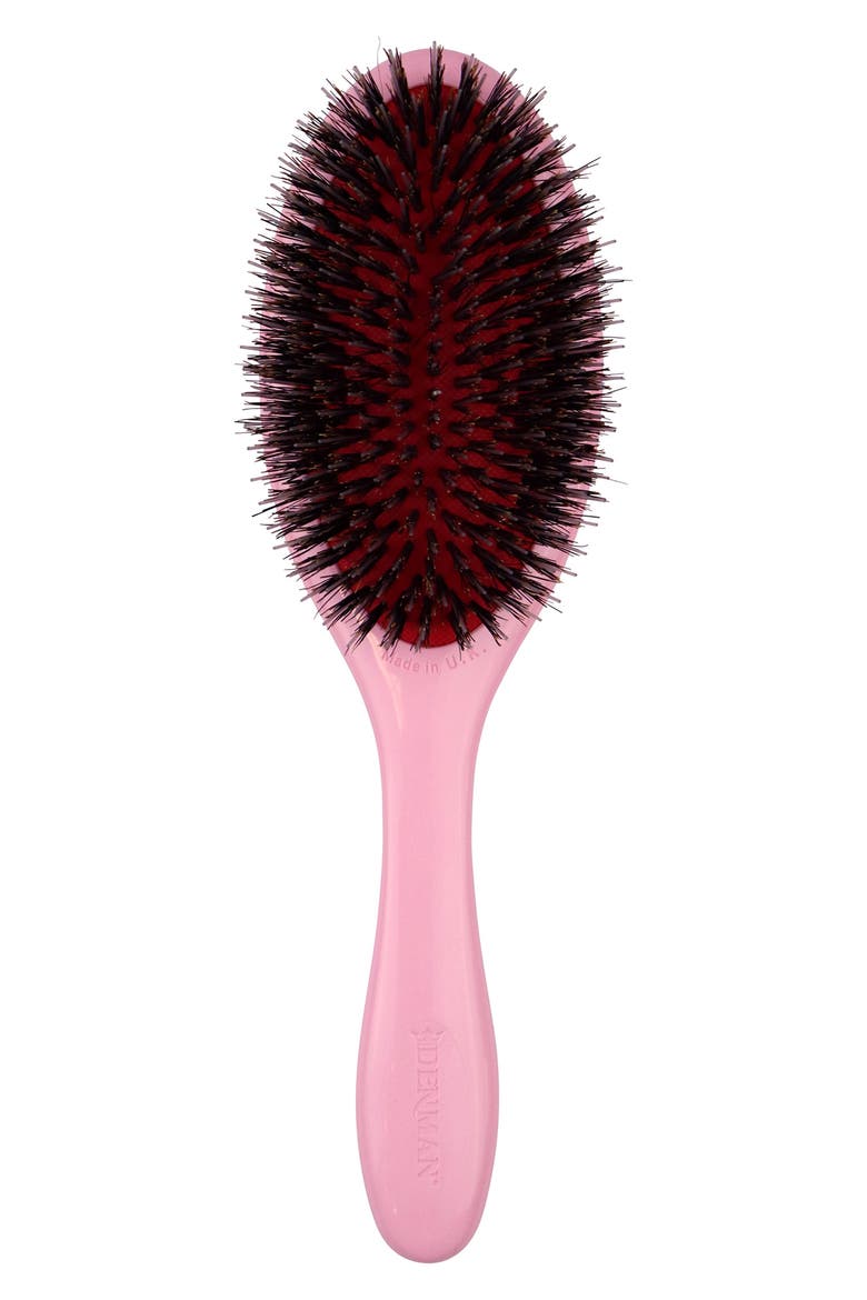 D81M Medium Style & Shine Nylon & Natural Boar Bristle Finishing Brush, Main, color, PINK CRUSH