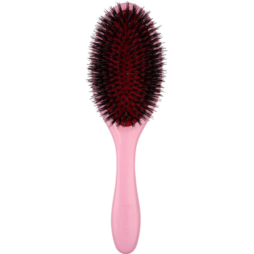 DENMAN D81M Medium Style & Shine Nylon & Natural Boar Bristle Finishing Brush in Pink Crush  product