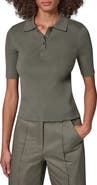 Donna Karan New York Rib Button Front Sweater