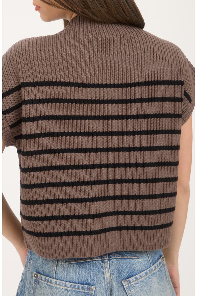 Mock Neck Pullover Sweater, Alternate, color, MOCHA