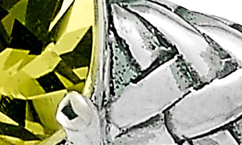 Samuel B. Silver 3.55 Ct. Tw. Lemon Quartz Woven Shank Ring In Yellow