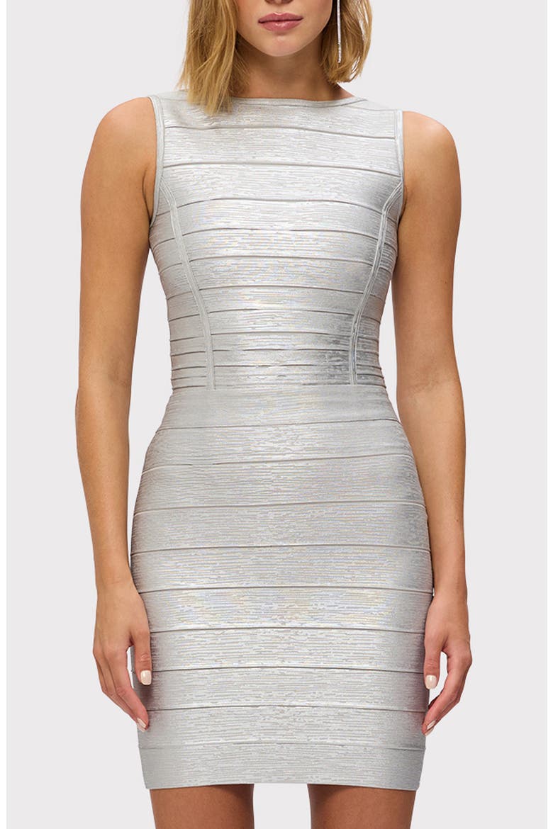 The Metallic Sienna Top, Main, color, SILVER FOIL
