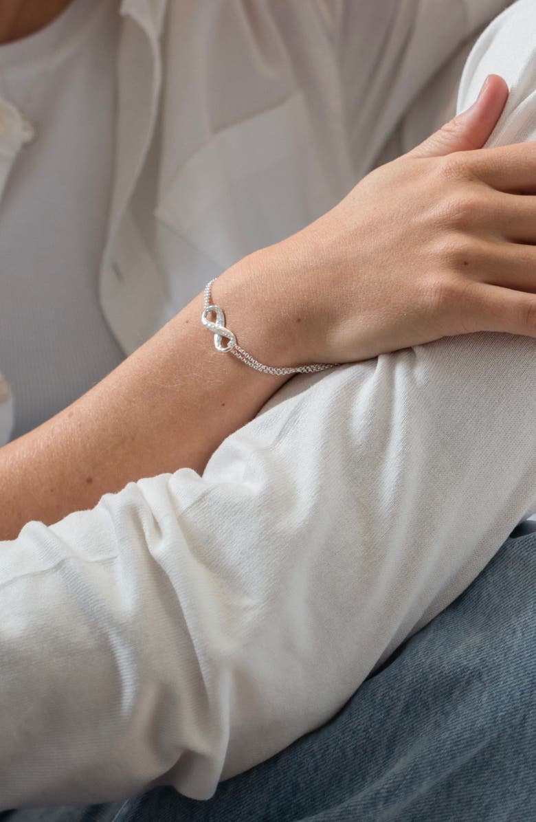 Dower & Hall Entwined Infinity Bracelet, Alternate, color, Sterling Silver