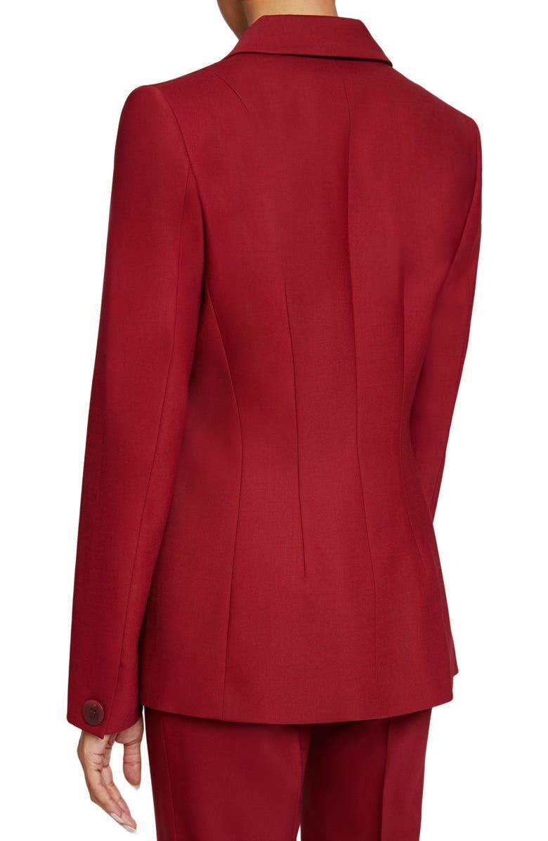 Santorelli MARA Tailored Single Button Asymmetrical Blazer in Virgin Wool Stretch, Alternate, color, 