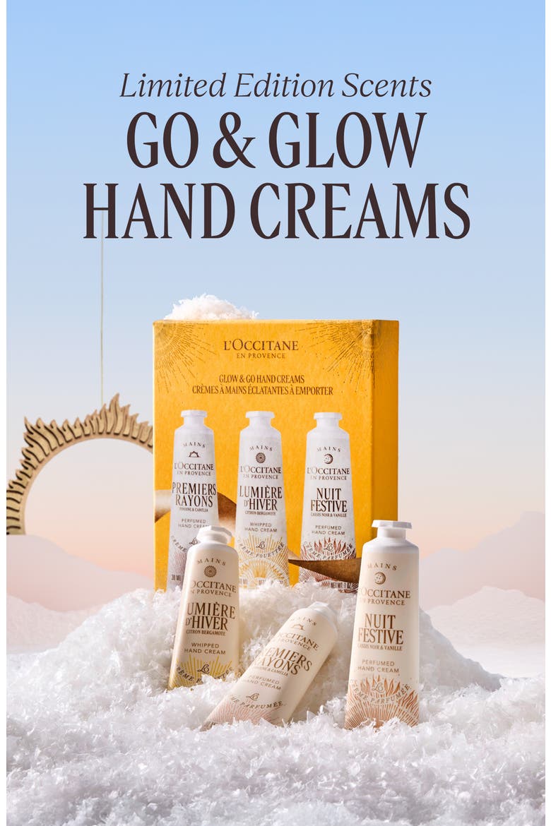 L'Occitane Glow & Go Hand Cream Set $39 Value (Women) | Nordstrom