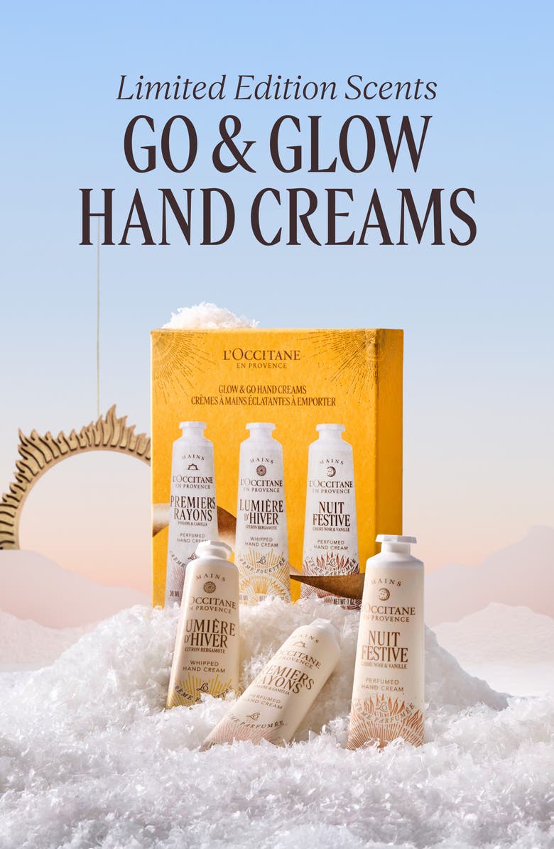 L'Occitane Glow & Go Hand Cream Set $39 Value, Alternate, color, 