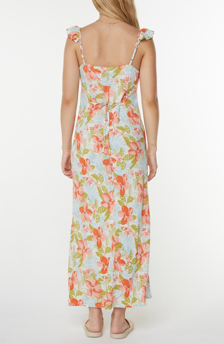 Roxy Daydreamer Floral Maxi Sundress, Alternate, color, Tigerlily Secret Beach Print