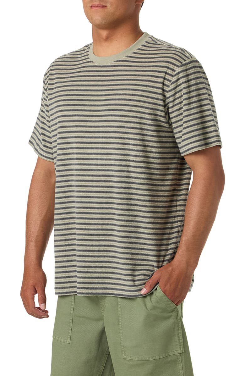 O'Neill Frontiers Stripe Terry Cloth T-Shirt, Alternate, color, 