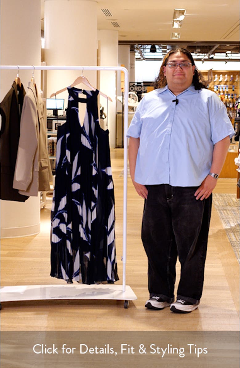 Breezy Pleated Sleeveless Dress, sales video thumbnail