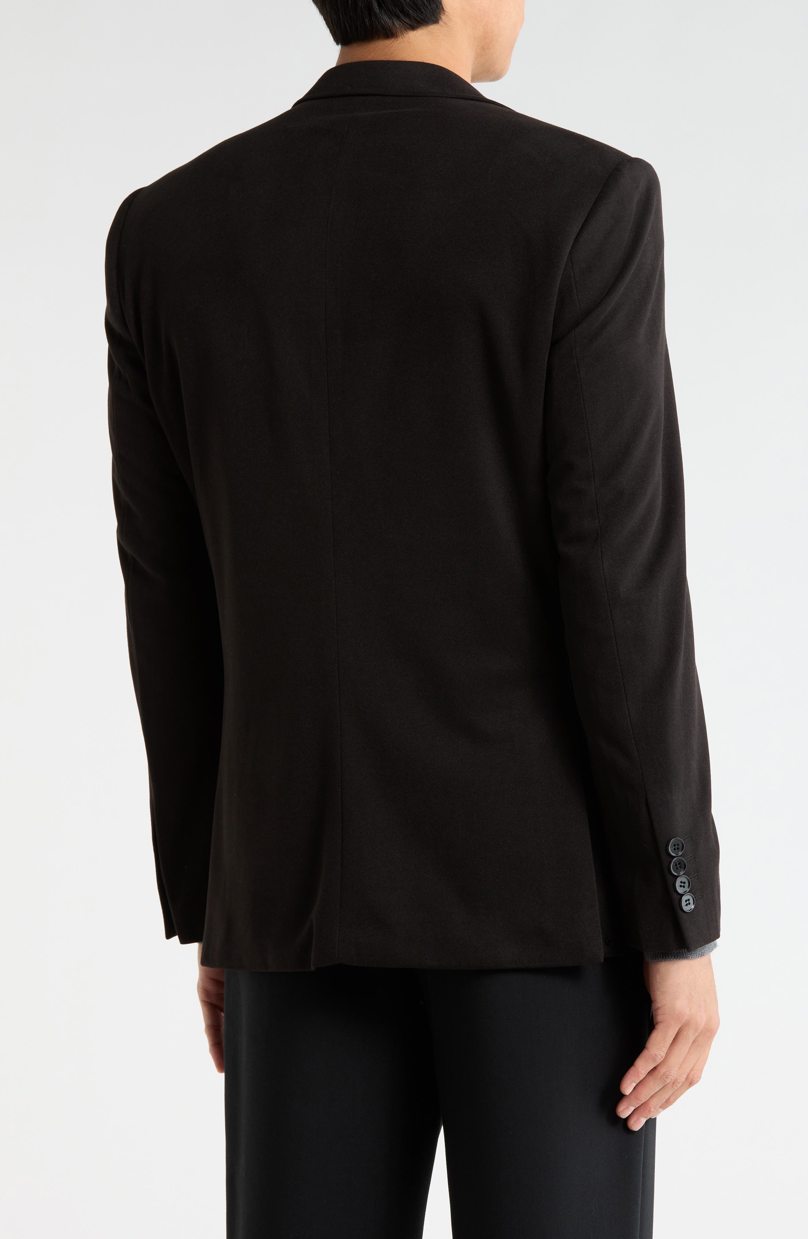Slim Fit Solid Stretch Sport Coat - image 2