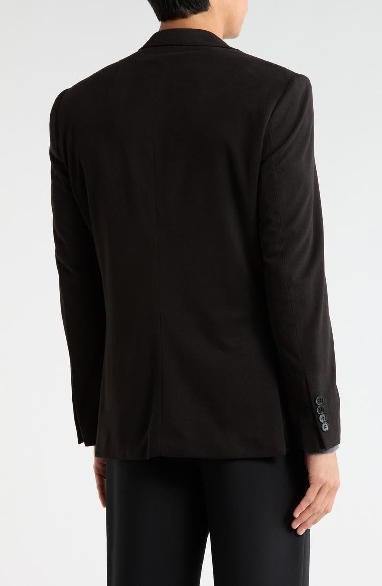 T.R. PREMIUM Slim Fit Solid Stretch Sport Coat, Alternate, color, Black