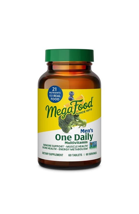 One Daily Multivitamin for Men with Methylated B12, Methylfolate for Muscle & Energy Metabolism, Vegetarian, 60 Tablets