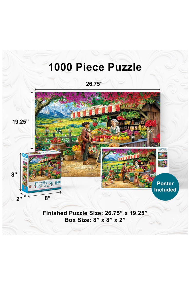 Peachy Deals & Pie Dreams 1000pc Puzzle, Alternate, color, Multicolor