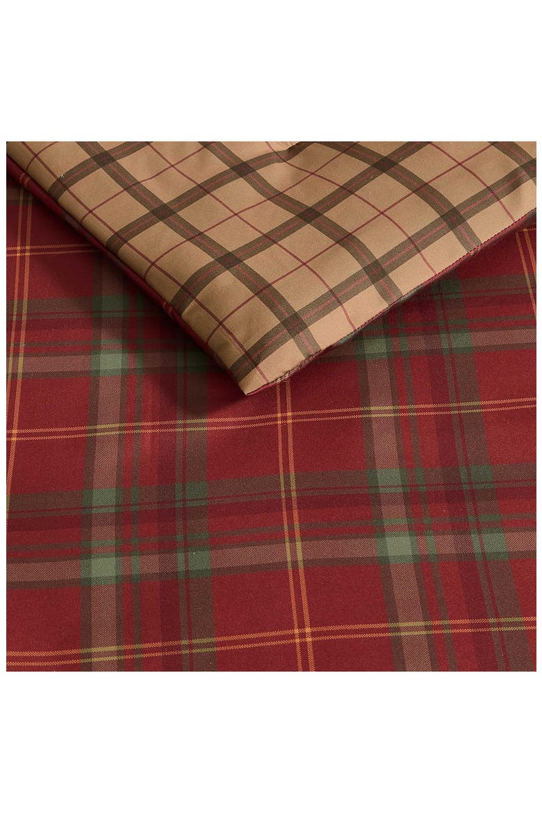 Treebark Plaid Reversible Comforter Set, Alternate, color, RED/ BROWN/ GREEN