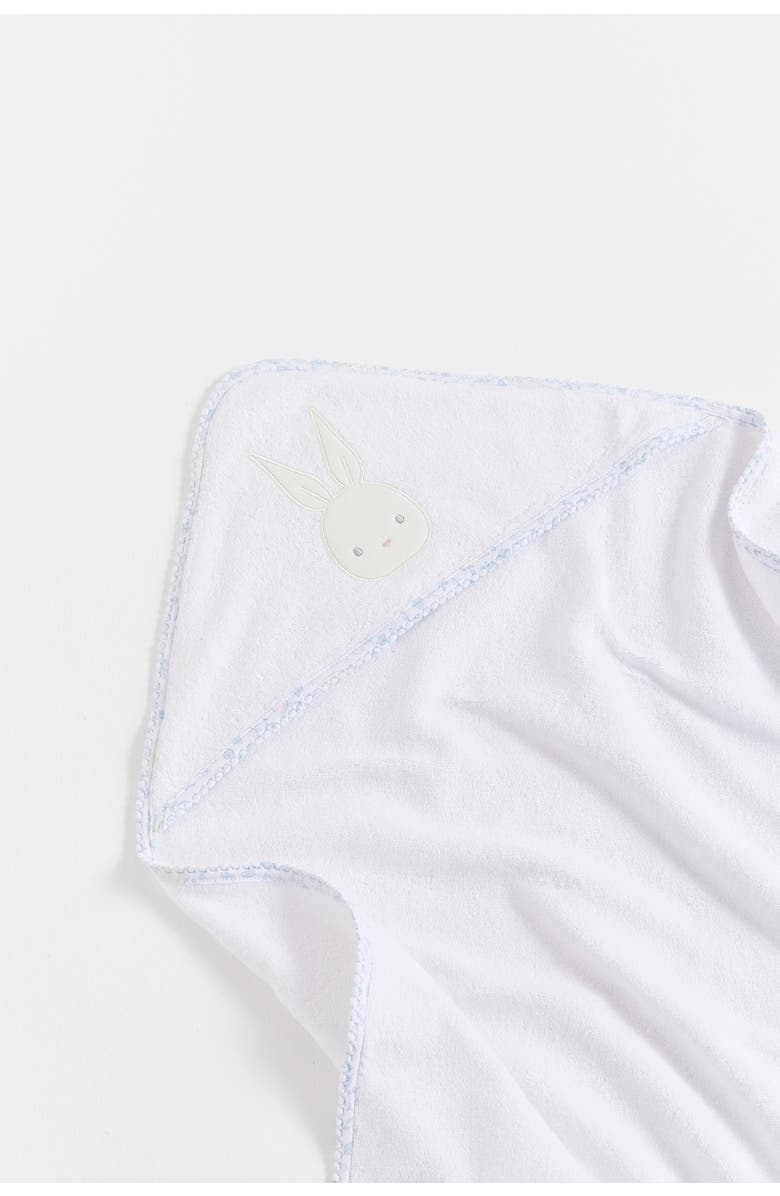 Babycottons Peanut Small Hooded Towel, Alternate, color, Full-Print