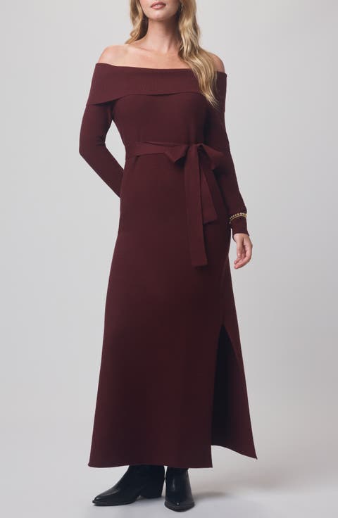 x @cellajaneblog Over the Shoulder Sweater Dress