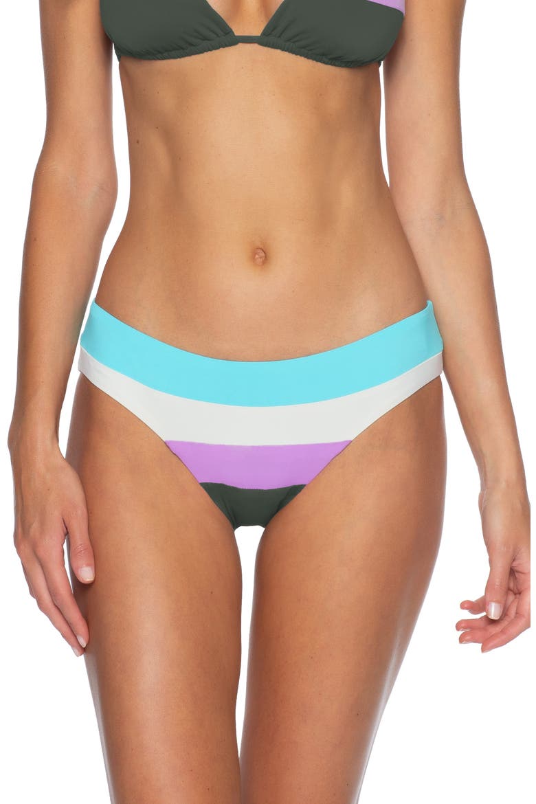 Circuit Colorblock Bikini Bottoms, Main, color, BASIL