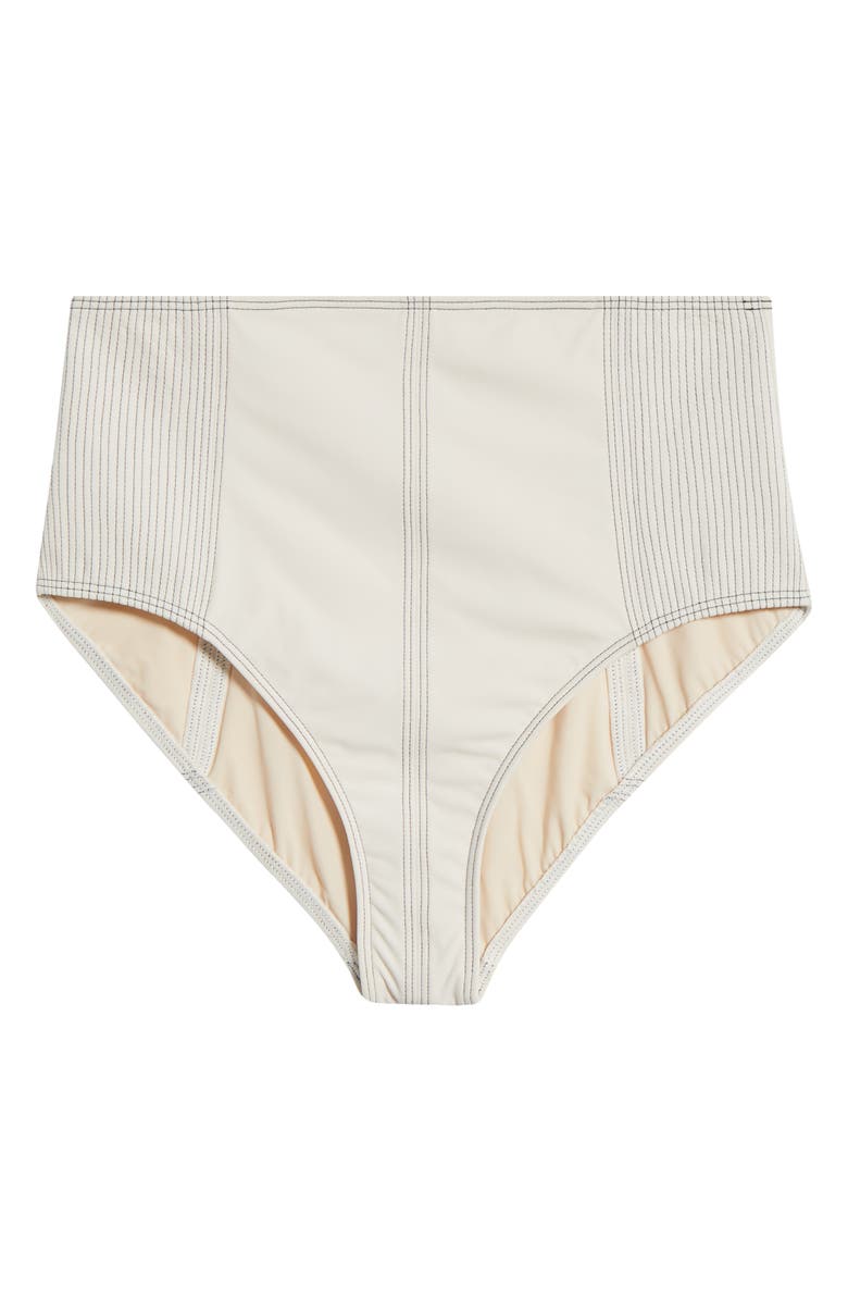 Ulla Johnson Kiele High Waist Bikini Bottoms, Alternate, color, Cowrie