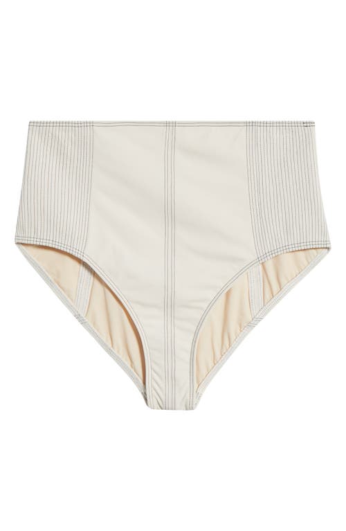 Ulla Johnson Kiele High Waist Bikini Bottoms In Cowrie