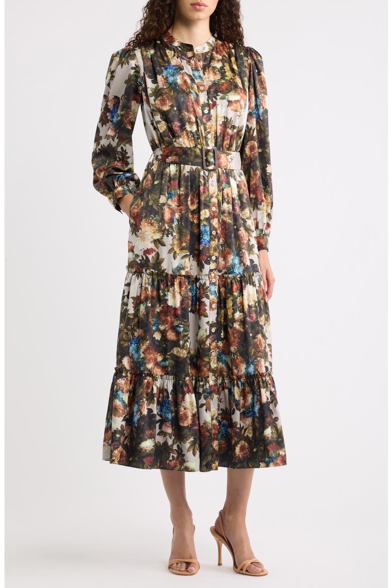 The Lilou Floral Print Long Sleeve Maxi Dress, Main, color, MYSTICAL FORREST
